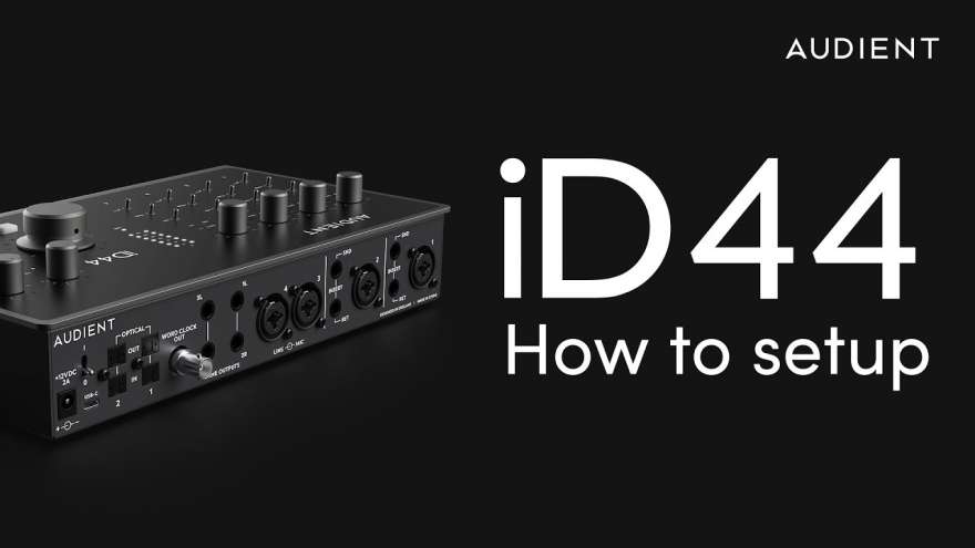 How to set up an Audient iD44 MkII Audio Interface