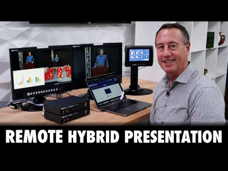 How to do a Remote Hybrid Presentation with iCast 10NDI Hybrid Events Switcher